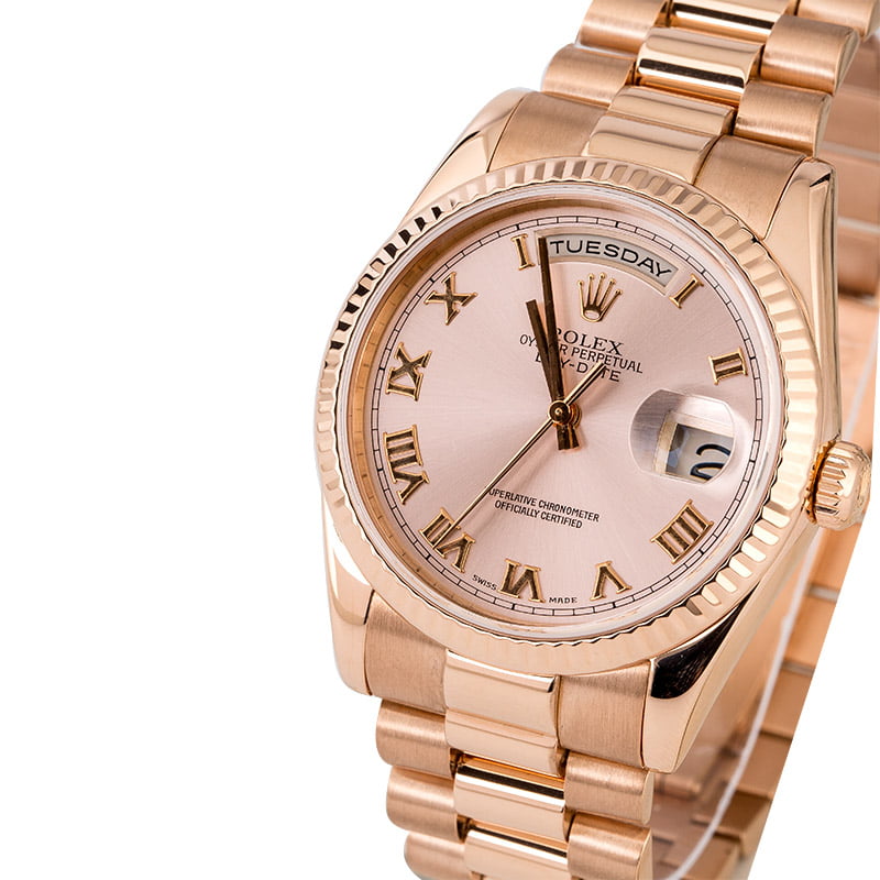 Men's Rolex President Day-Date Everose Gold 118235