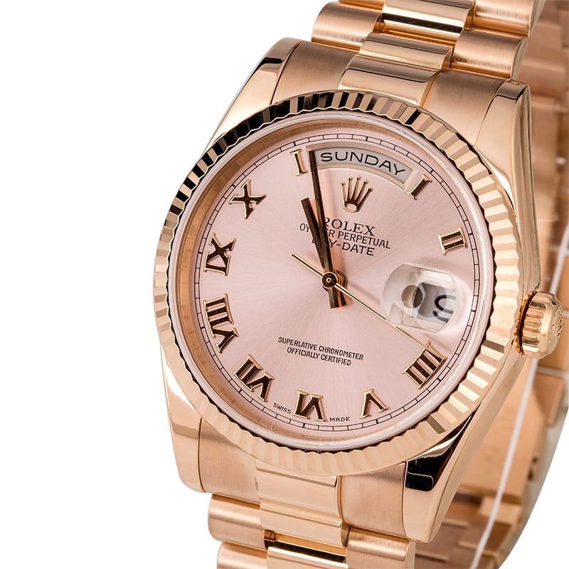 PreOwned Rolex President Day-Date Everose Gold 118235