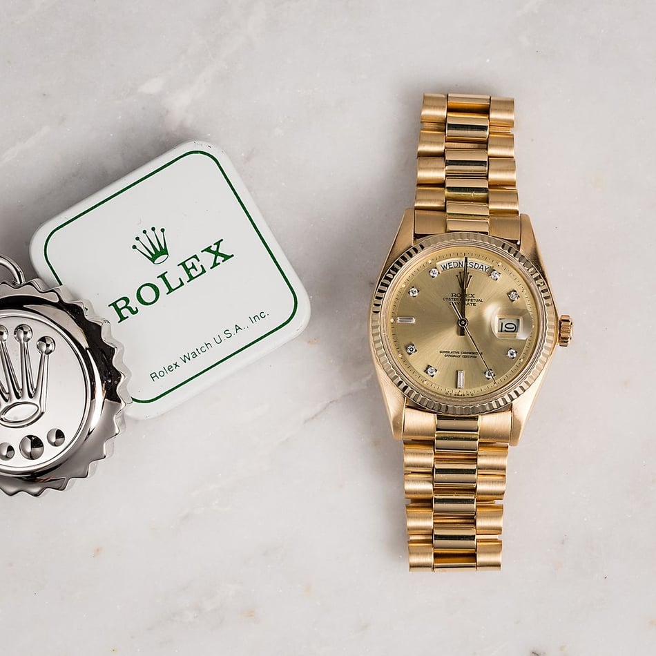 Vintage Rolex President 1803 Diamond Dial