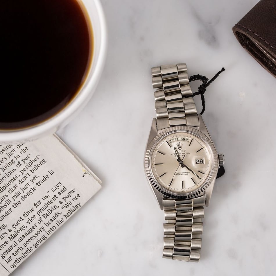 Vintage Rolex Day-Date 1803 White Gold President