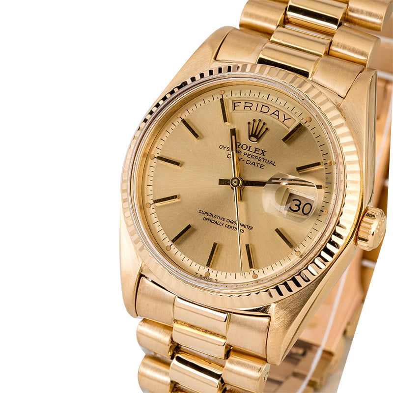 Rolex President 1803 Champagne Index Dial
