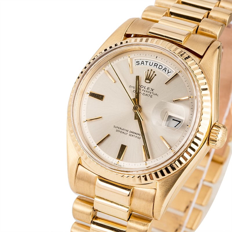 Rolex President 1803 Silver 'Pie Pan' Dial