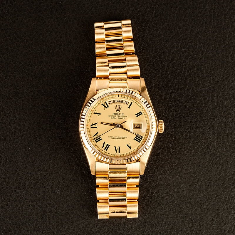 Authentic Rolex President 1803 Yellow Gold