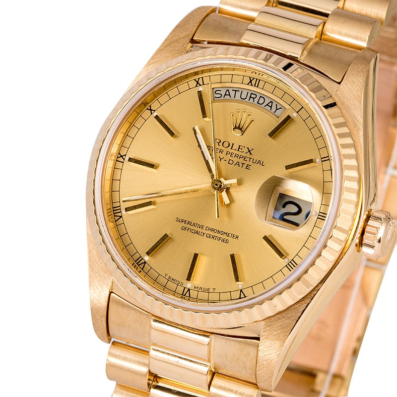 Certified Pre-Owned Rolex Day-Date 18038