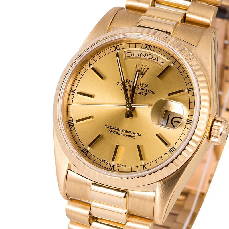 Certified Pre-Owned Rolex Day-Date 18038 President