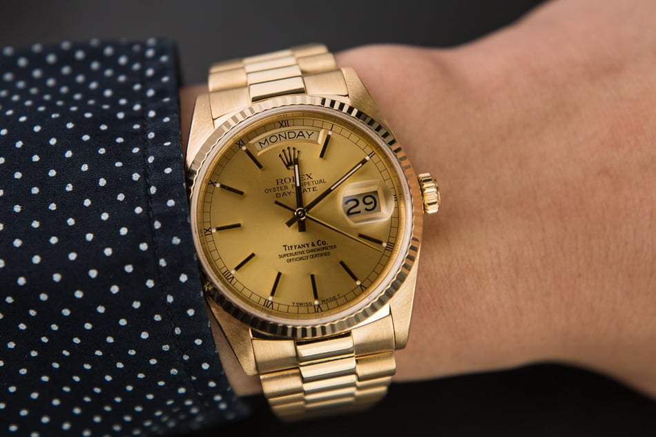 Rolex President 18038 Tiffany Dial