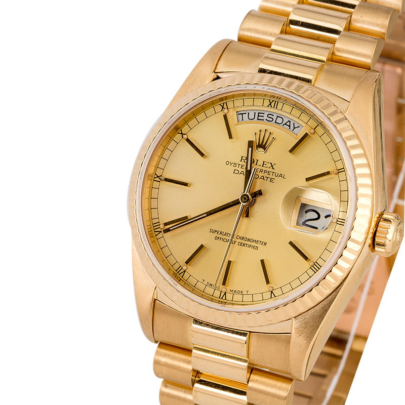 Champagne Dial Rolex President 18038