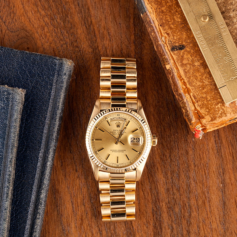 Yellow Gold Rolex President Day-Date 18038