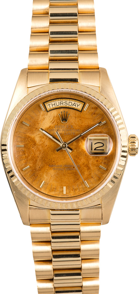 Rolex President 18038 Exotic Wood Dial
