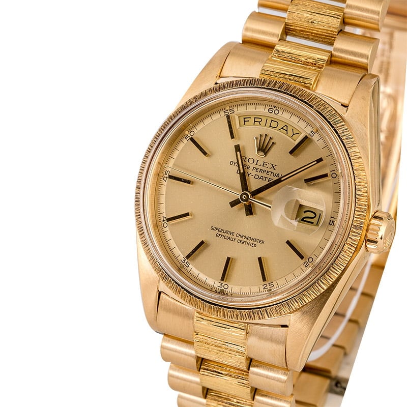 Rolex President 1807 Champagne Pie Pan Dial