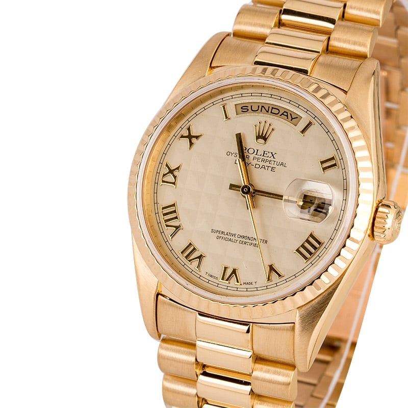 Rolex Presidential 18238 Ivory Pyramid Dial