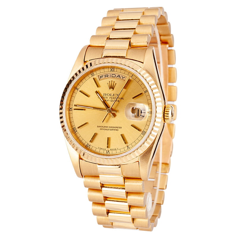 Rolex Day-Date President 18238 18K Yellow Gold