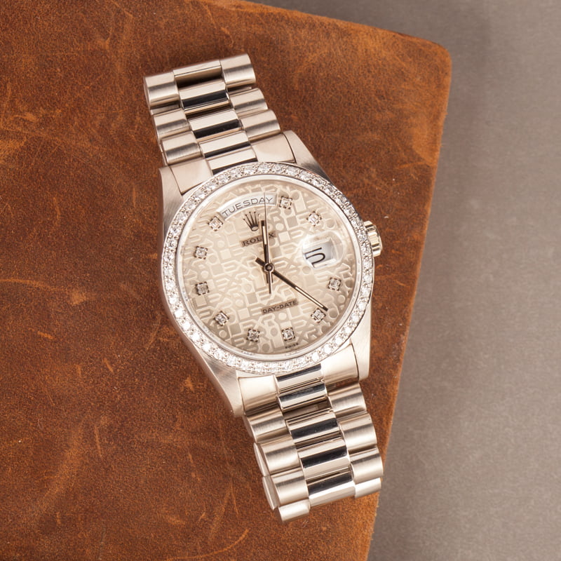 Rolex President Day-Date 18349 White Gold