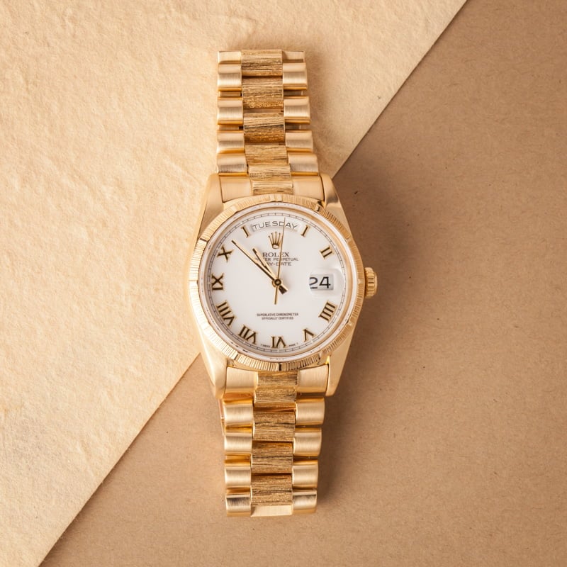 Men's Rolex Presidential 18248 Bark Finish
