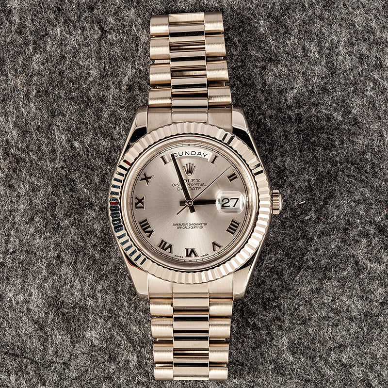 Rolex White Gold Day-Date 218239