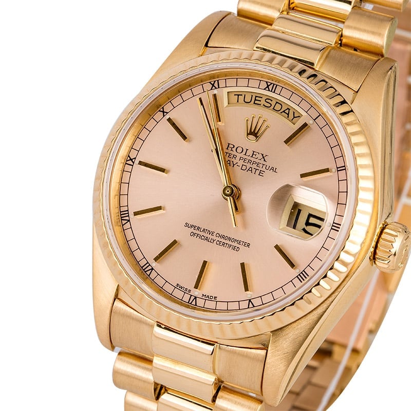 Rolex Presidential 18038 Day-Date Yellow Gold