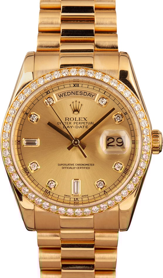 Image of Pre-Owned Rolex Day-Date President 118348 Yellow Gold