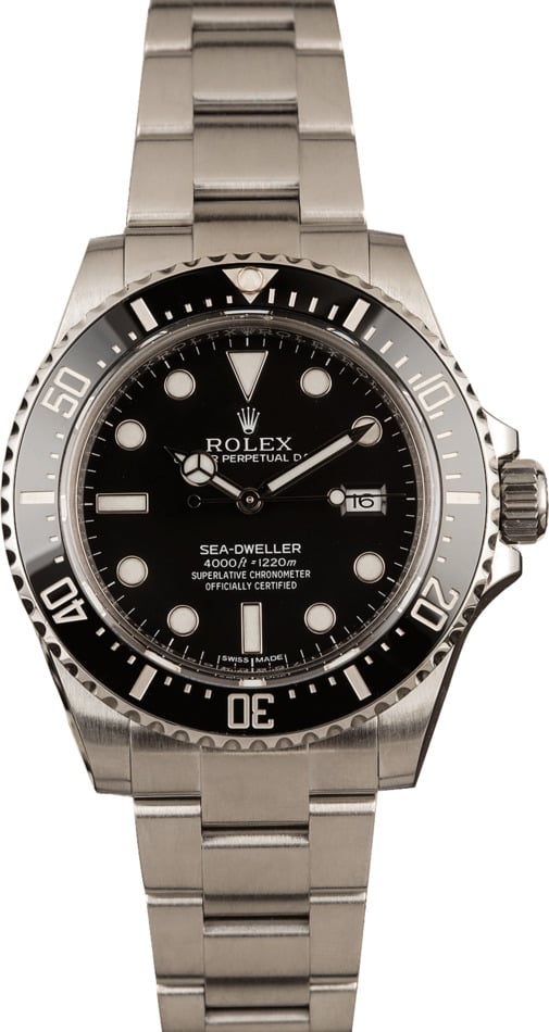 Used Rolex Sea-Dweller 116600 Ceramic Bezel Steel Watch