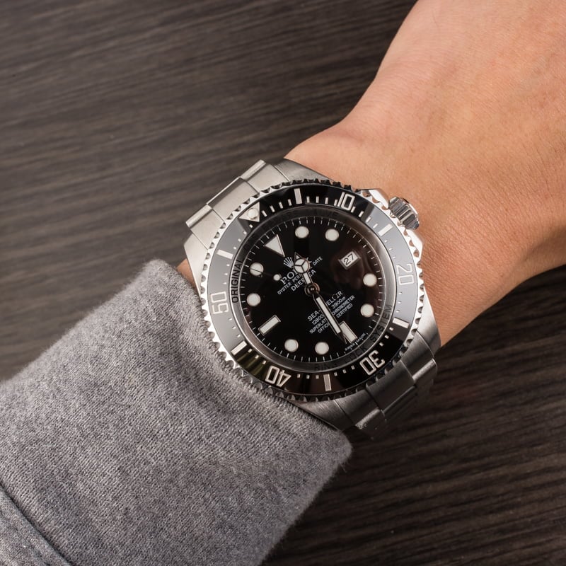 Pre-Owned Rolex Sea Dweller Deepsea 116660 Black Dial