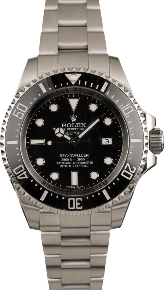 Pre Owned Rolex Black Sea Dweller Deepsea 116660