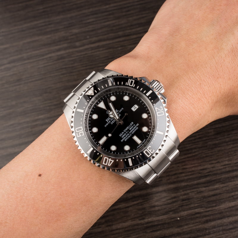 Pre Owned Rolex Black Sea Dweller Deepsea 116660