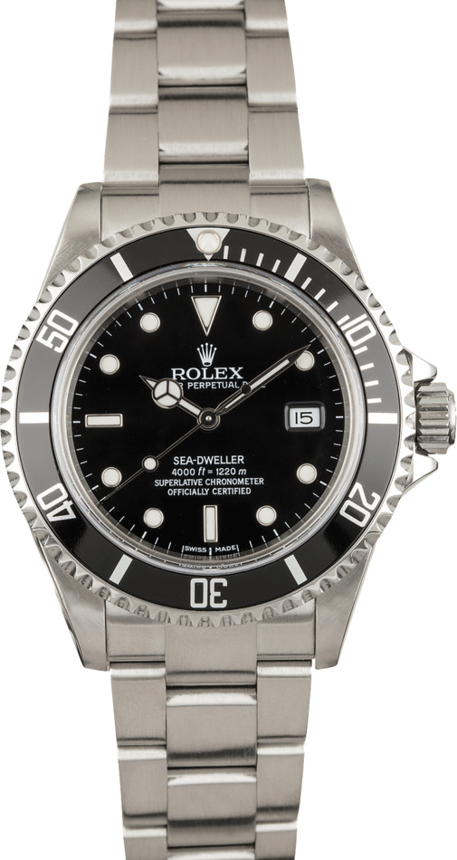 Used Men's Rolex Sea-Dweller 16600 Black Dial