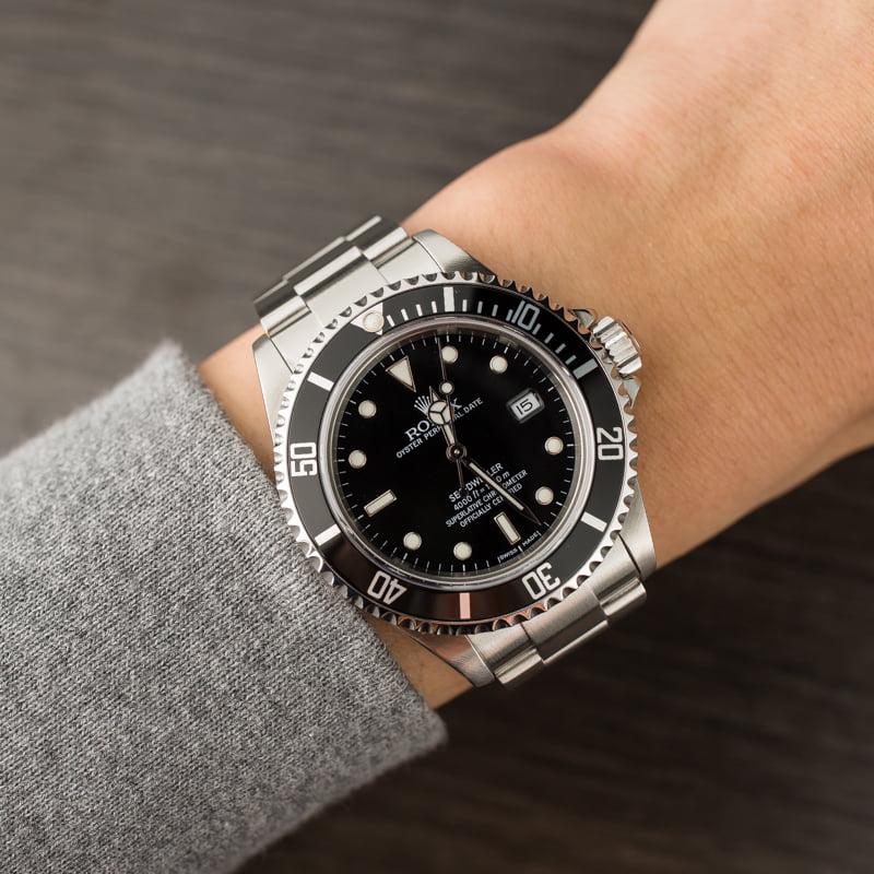 Used Men's Rolex Sea-Dweller 16600 Black Dial