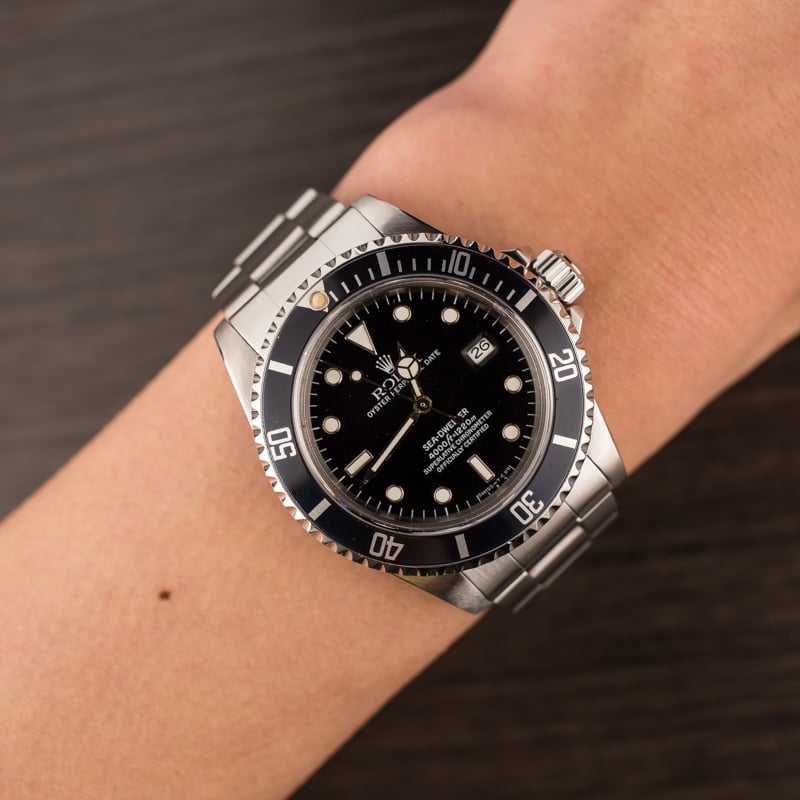 Pre Owned Men's Rolex Sea-Dweller 16600 Black Dial