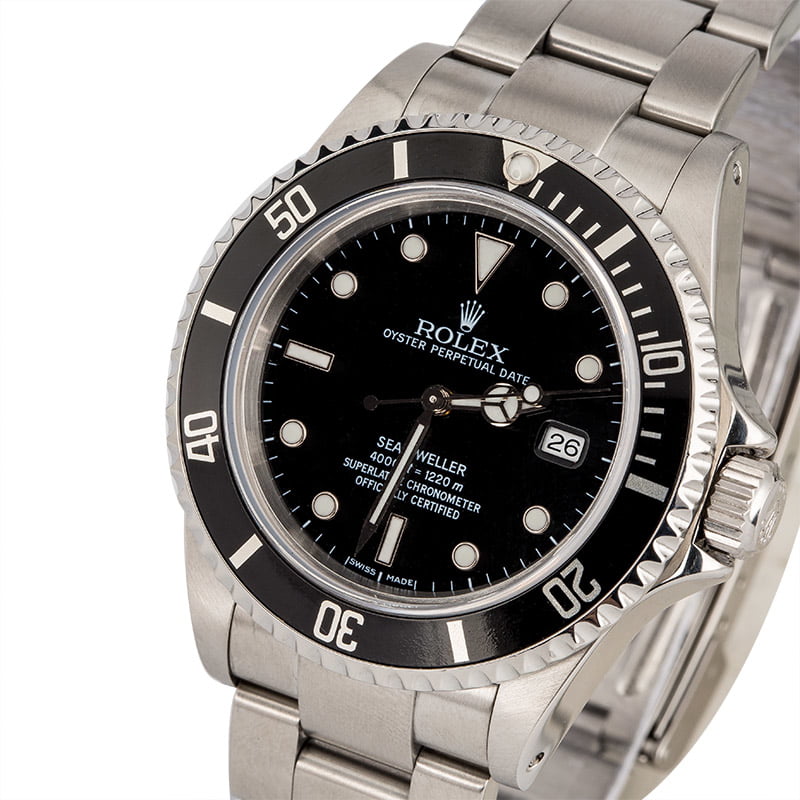 Pre Owned Rolex Sea-Dweller 16600 Diving Watch