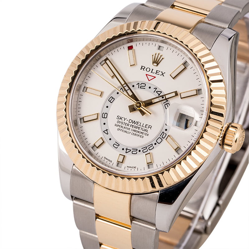 Men's Rolex Sky-Dweller 326933 White Dial