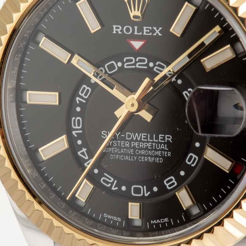 Rolex Sky-Dweller 326933 Black Dial Two Tone