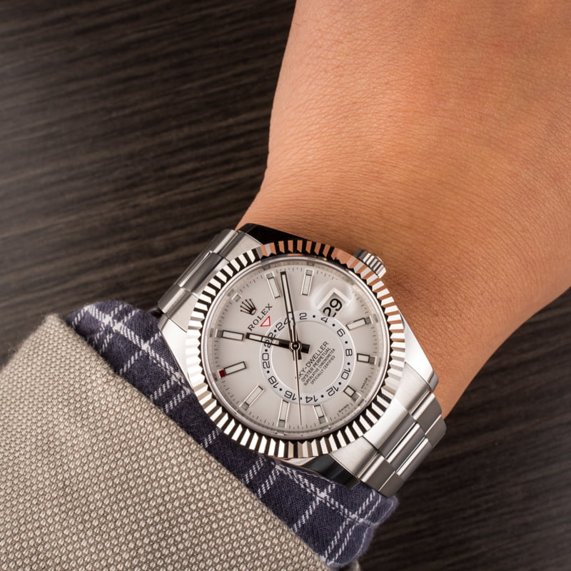 Used Rolex Sky-Dweller 326934 White Luminous Dial