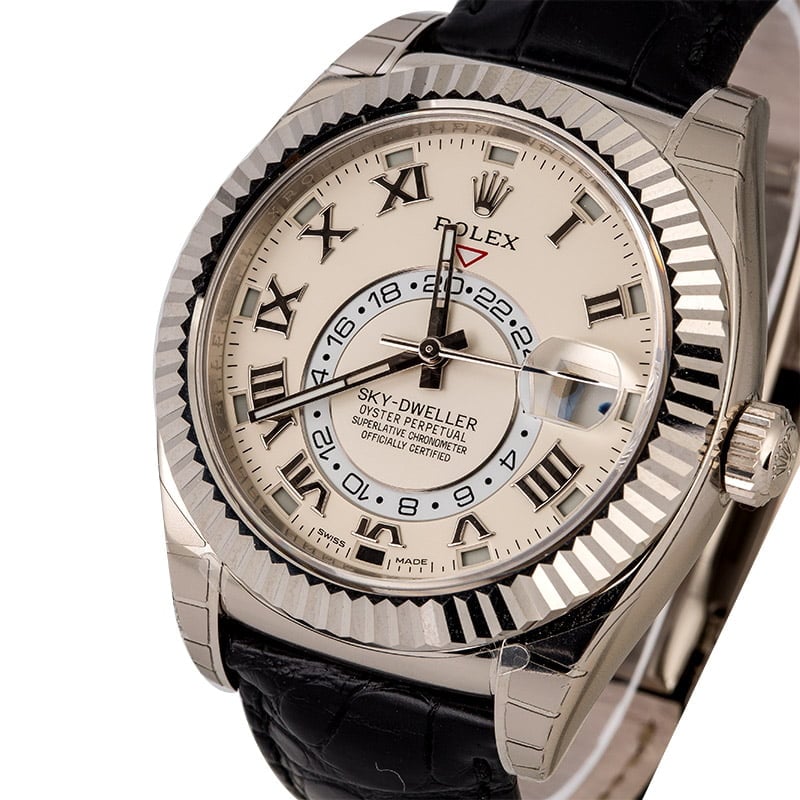 Unworn Rolex Sky-Dweller 326139 Ivory Dial