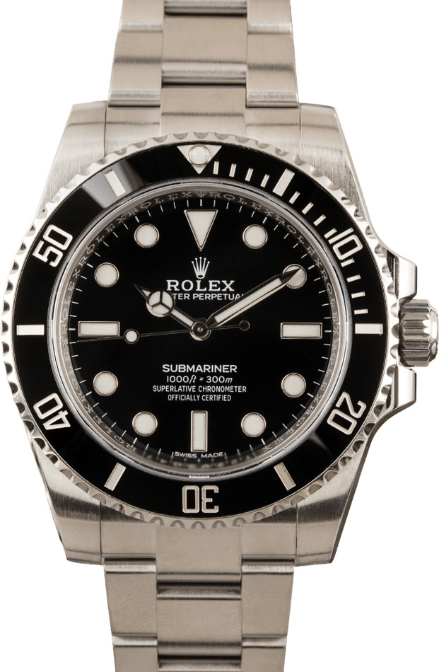 Used Submariner Rolex 114060 Ceramic Insert