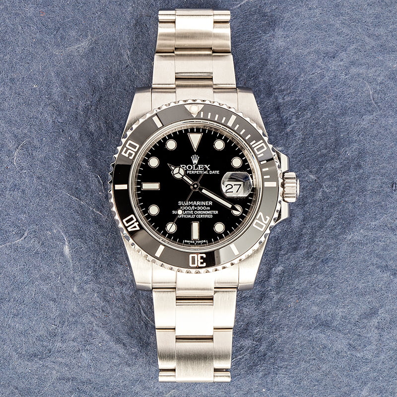 Pre Owned Rolex Submariner 116610 Black Dial & Bezel