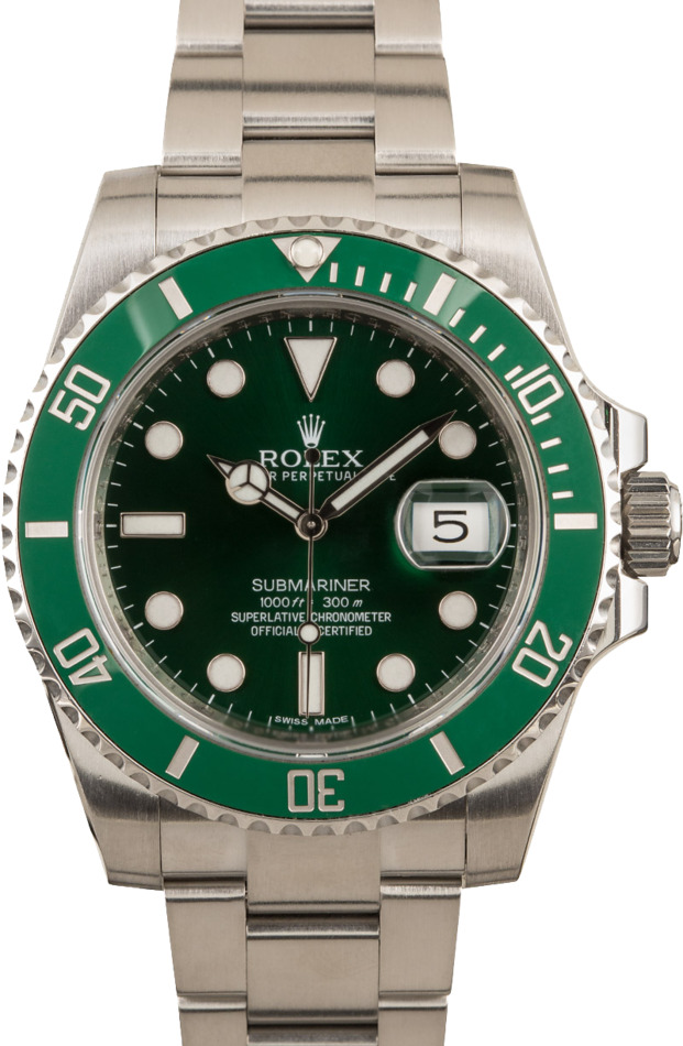 Image of Rolex Submariner 116610V Green Anniversary 100% Authentic