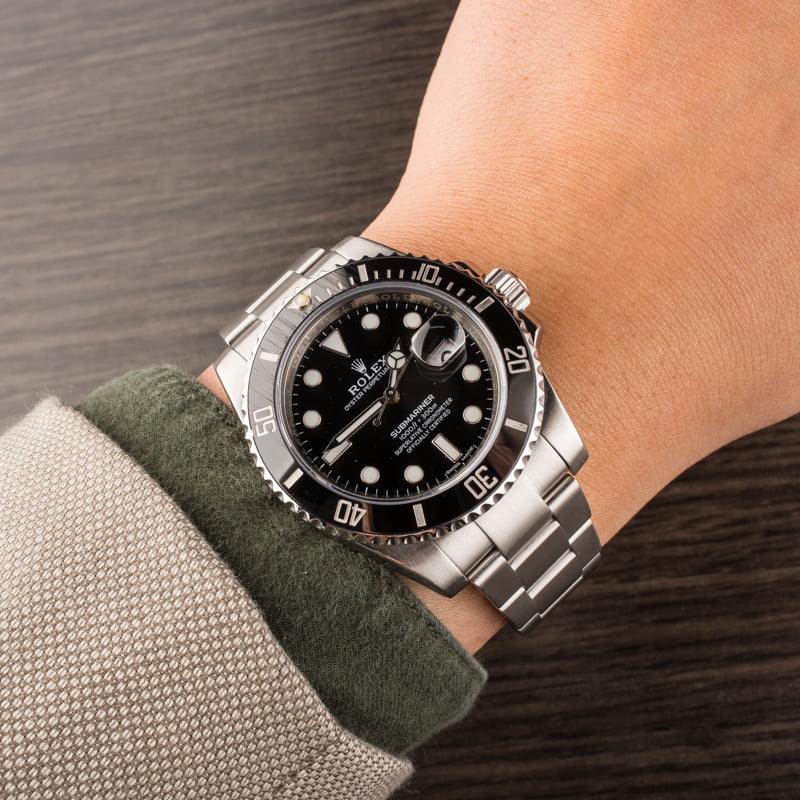 Used Rolex Submariner 116610 Black Ceramic Watch