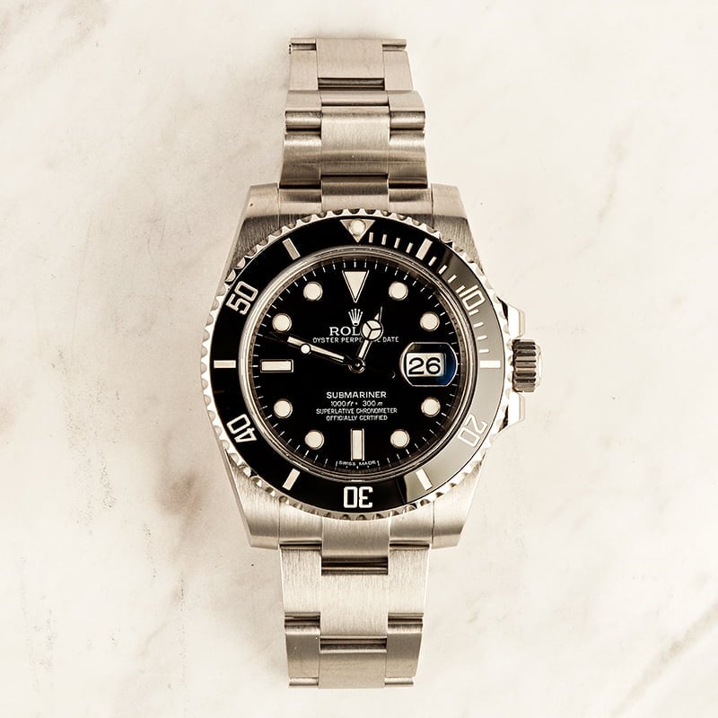 PreOwned Mens Rolex Submariner 116610 Black Ceramic Model
