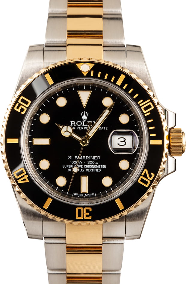 used rolex submariner gold