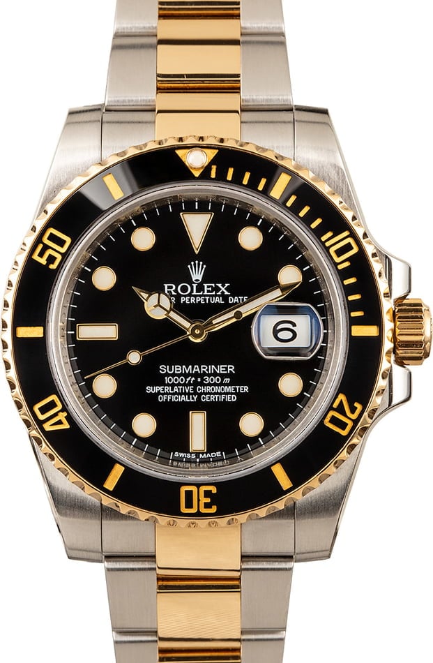 rolex submariner two tone