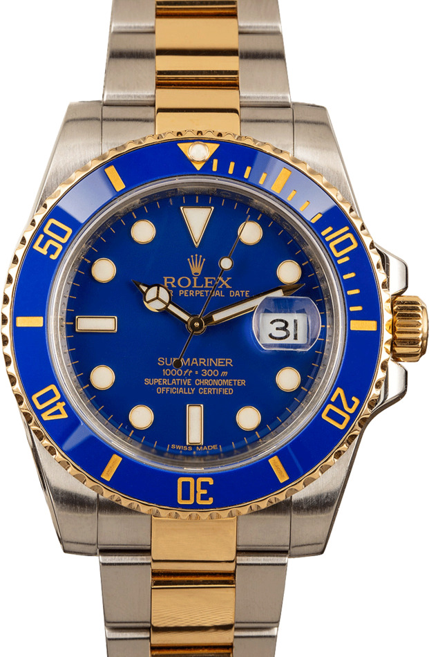Men's Rolex Submariner 116613LB Sunburst Blue