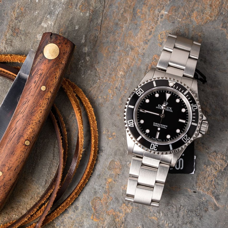 Black Rolex Submariner 14060 Men's Watch