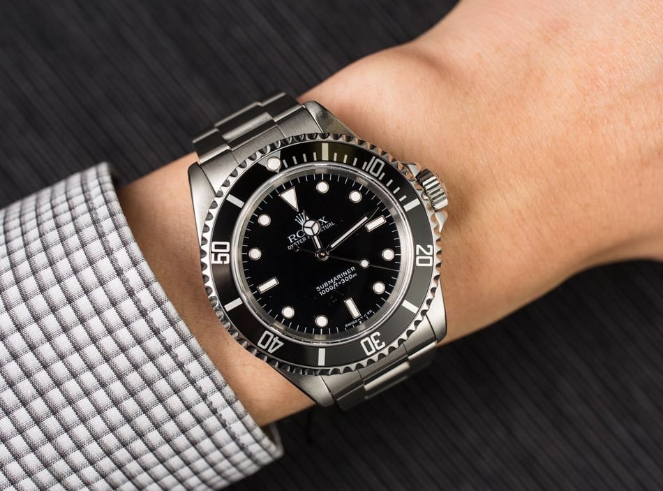 Men's Rolex Submariner 14060 Black Bezel