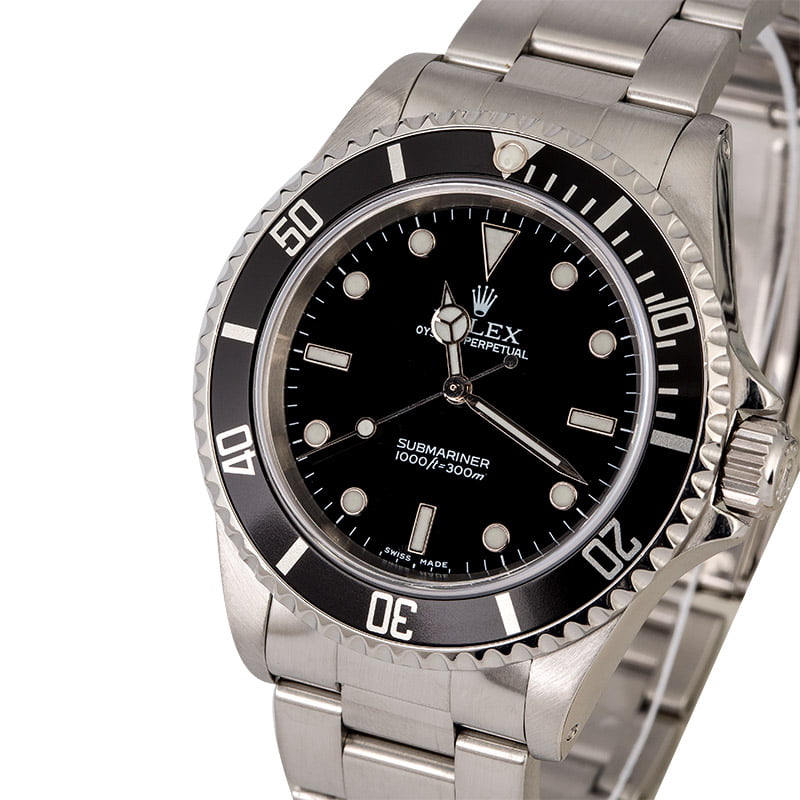Certified PreOwned Rolex Submariner 14060