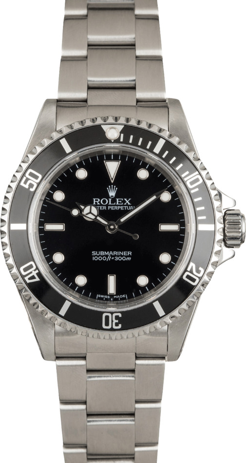 Used Rolex Submariner 14060 Black Luminous Dial