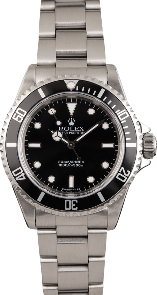 Used Rolex Submariner 14060 Black Dial No Date