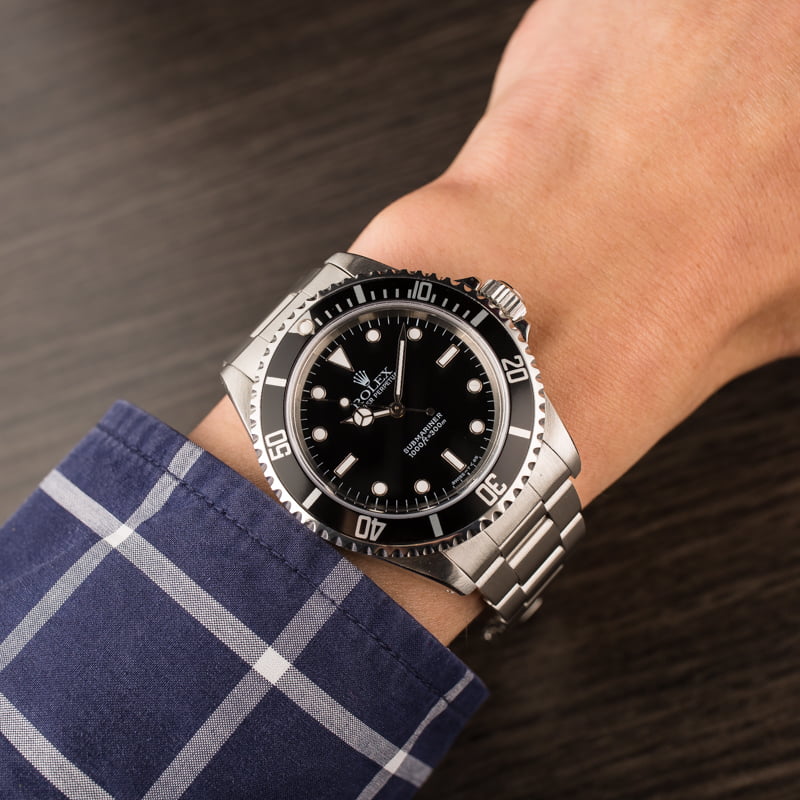 Used Rolex Submariner 14060 Black Dial No Date