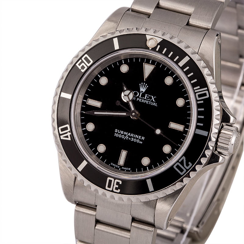 Used Rolex No Date Submariner 14060 Luminous Markers