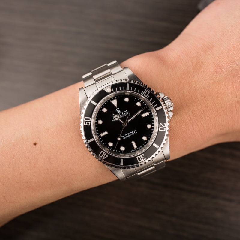 Used Rolex Submariner 14060 Black Timing Bezel