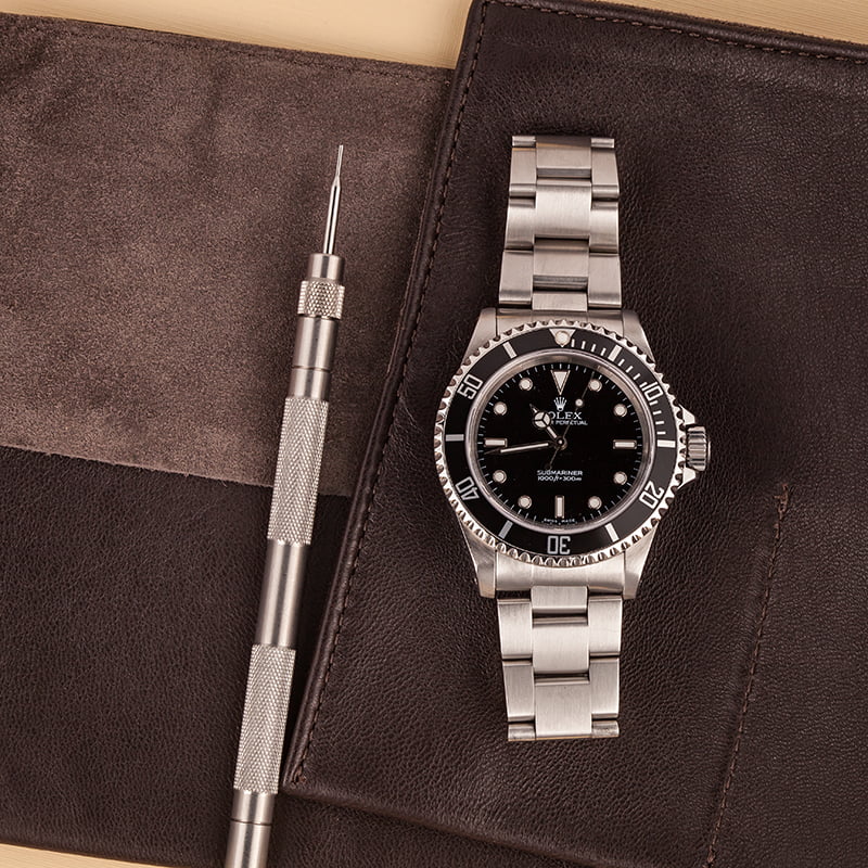 Used Rolex Submariner 14060 Luminous Black Dial